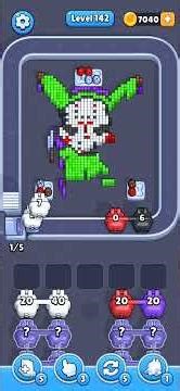 Pixel flow – Level 142 Full Walkthrough Mobile Game |Cassera Gaming #gameplay #walkthrough