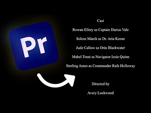 How To Make Rolling Credits In Premiere Pro