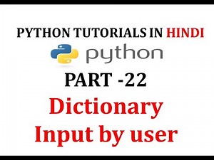 How to take input in dictionary by user in python | Dictionary input at run time in python |