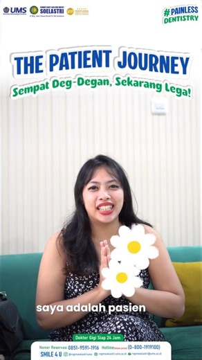 RS Gigi dan Mulut Soelastri UMS | Awalnya penuh rasa khawatir. Tapi setelah tindakan selesai… hasilnya langsung terasa 💙 Pasca operasi gigi bungsu (odontektomi), pasien... | Instagram