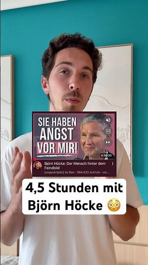 4,5 Stunden mit Björn Höcke (AfD) 😳 #deutschland #afd #gesellschaft #meinungsfreiheit #politik