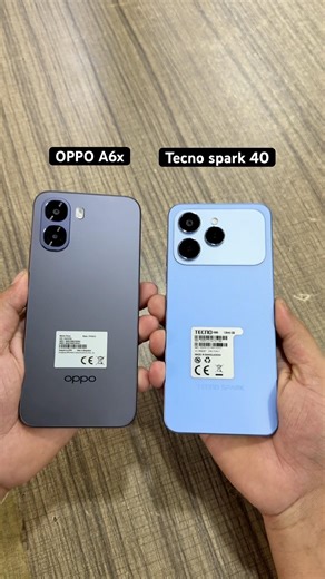 Tecno spark 40 vs OPPO A6x