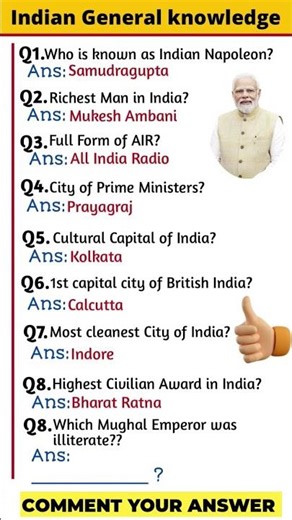 Only 1% Can Pass This Indian GK Quiz!