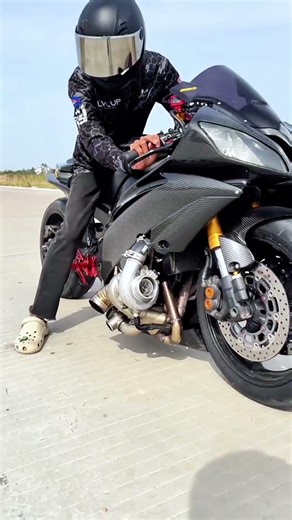 Can You Hear That? TURBO Motorcycle Spooling Sound 🏁