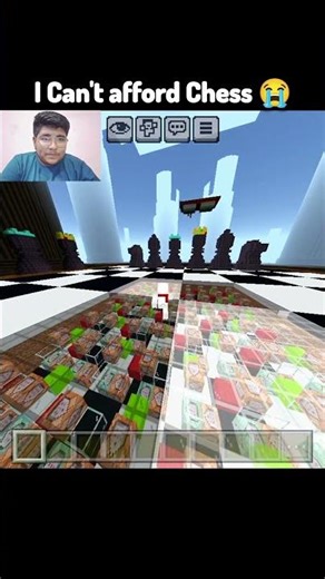 I Can't Afford Chess 😭 #minecraft #gaming #shorts