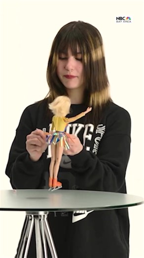 When Barbie can do a triple axel better than me... Olympic champion Alysa Liu teaching us how it's done using the most qualified instructor available. #AlysaLiu #figureskating #tripleaxel #Barbie #fypage