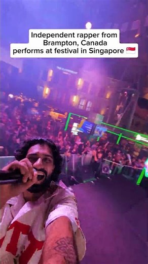 Canadian Rapper Performs In Singapore