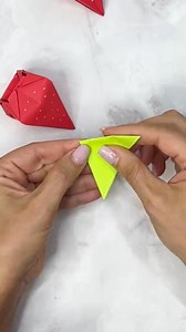 12K views · 76 reactions | Paper Strawberry Origami  Part 03 #hobby #craftidea #orig #paper #diy #craft | AKR Craft | Facebook