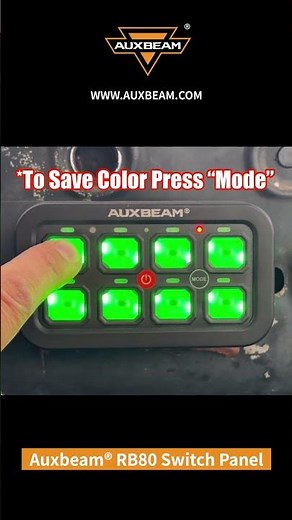 Auxbeam® RB80 RGB Switch Panel with 3 Modes #auxbeam #switchcontroller #switchpanel