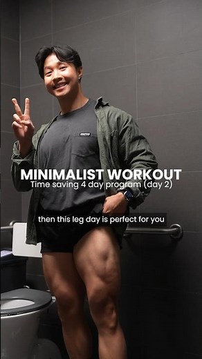 Quick but efficient leg workout to maximise GAINS (MINIMALIST training program day 2)