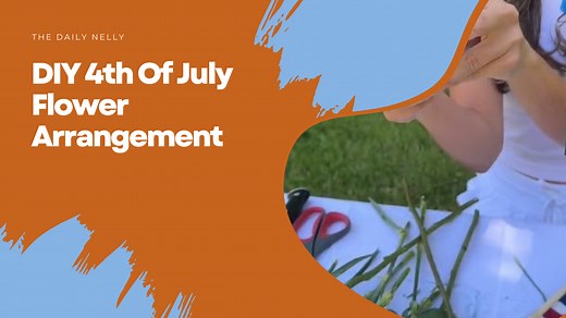 DIY 4th Of July Flower Arrangement🇺🇸