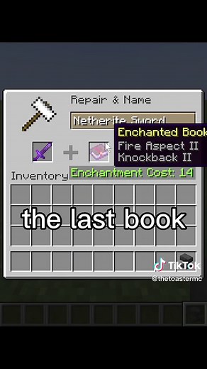 The BEST way to max enchant a sword in Java edition for the cheapest amount of XP. The order which you enchant a sword in an anvil is very important so follow these steps!