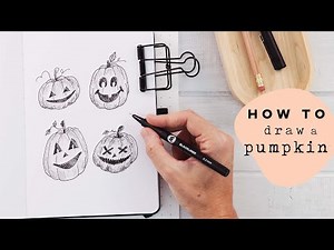 How To Draw a Pumpkin | Spooky Jack-o’-Lantern Tutorial