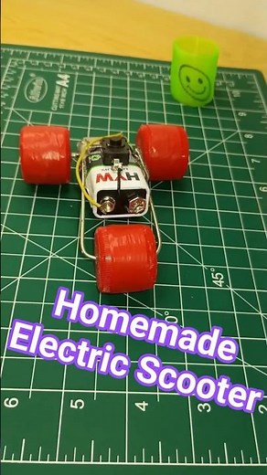 Diy simple electric motor car Homemade electric scooter #shorts #diy #car #highlights #crafts #hacks