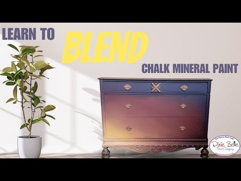Learn How To Blend Furniture With Ease Using Chalk Mineral Paint!