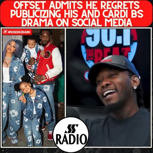 SSZRADIO ©️ | Offset reveals he regrets airing his & Cardi B’s drama on social media 🫢 Thoughts 🤔⬇️ #offset #cardib #explorer 🎥 @thebeatatl | Instagram