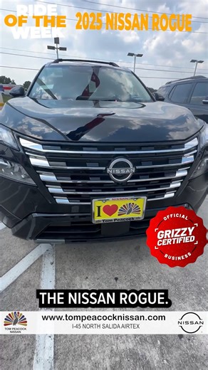 39K views · 97 reactions | Ride of the Week: The Nissan Rogue Smart, efficient, and packed with features—plus 0% interest for well-qualified buyers. The Rogue is a fan favorite for a reason. Come see what you qualify for at Tom Peacock Nissan of Houston.  www.tompeacocknissan.com 15300 I-45 North, Houston, TX 77091 (281) 205-0635 #ProudSponsor #GrizzyCertified | Grizzy's Hood News | Facebook