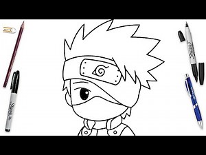 How To Draw Chibi Kakashi Easy Step By Step | Naruto Drawing Tutorial