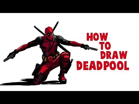 How To Draw Deadpool | Drawing Deadpool full Body | Drawing and Coloring Deadpool in Krita