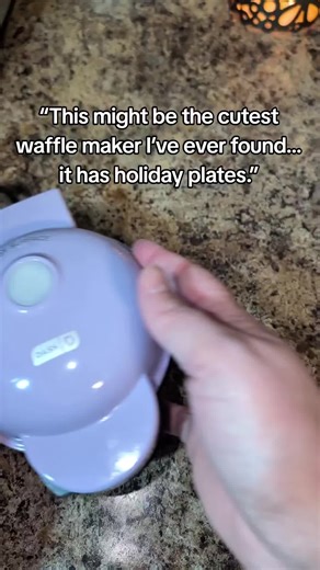 I didn’t realize this mini dash waffle maker had interchangeable holiday plates and now I’m slightly obsessed 🧇 It’s such a fun way to make breakfast feel special for literally any holiday. I’m showing the plates because they’re honestly the cutest part. #minidash #kitchenfinds #wafflemaker #homekitchenfinds #giftideas