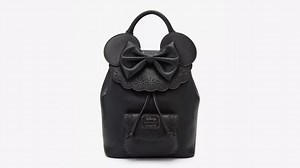 New Minnie Mouse Pebble Textured Black Mini Backpack For A Chic And Magical Style! | Chip and Company