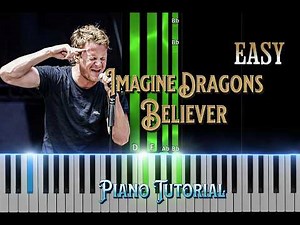 Believer Imagine Dragons Easy Piano Tutorial