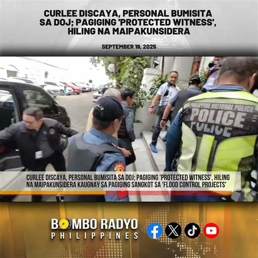 Mag-asawang Discaya, personal bumisita sa DOJ; pagiging 'protected witness', hiling maipakunsidera kaugnay sa pagiging sangkot sa 'flood control projects' | BOMBO RADYO PHILIPPINES