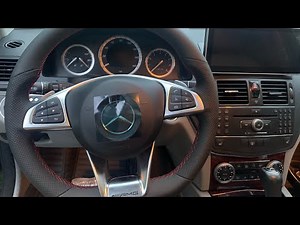 W204 c300 gets New AMG w205 c63 steering wheel