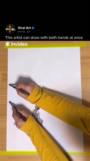 The artist known as 左右, meaning “Left and Right,” is famous for drawing with both hands at the same time, producing intricate architectural scenes and finely detailed subjects viewed from multiple angles with striking accuracy. Artist: 862286240 / 左右 on Douyin #art #sketch #drawing | Viral Art