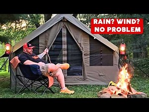 RBM PANDA LARGE INFLATABLE HOT TENT | BACKYARD CAMPING WITH STOVE & RAINFLY