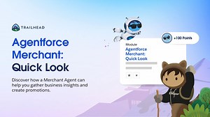 Want more cart conversions? Meet the Agentforce merchant agent.  It acts as your personal merchandising assistant that can help analyze your store efficiency data and develop strategies to increase product performance.  Get started: https://sforce.co/3BnTfnz | Salesforce Trailhead | Facebook