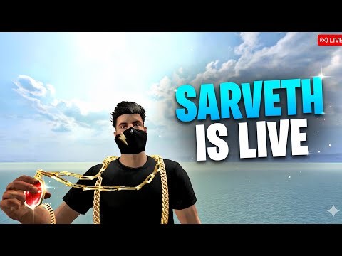 FREE FIRE LIVE 🔴 | ID CHECK + GIVEAWAY + REDEEM CODE 💎 SARVETH GAMEING 🔥 #freefirelive