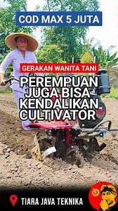 PEREMPUAN JUGA BISA KENDALIKAN TRAKTOR MINI KAYAKU SOLAR 6 HP HANYA RP 7 JUTA