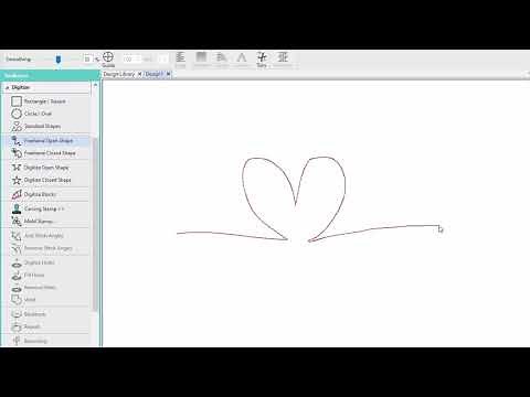 Freehand Open Shape Tool in Hatch Embroidery 3