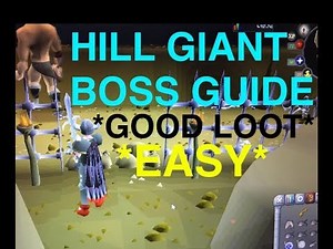 "OSRS OBOR HILL GIANT BOSS GUIDE" Hill giant boss Hunting Osrs Good Loot!
