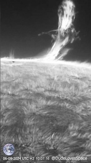 Incredible Solar Eruption! Active Region Captured With My Telescope #astronomy #space #solarsystem