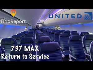 United 737 MAX 9 Re-Inaugural Economy Class