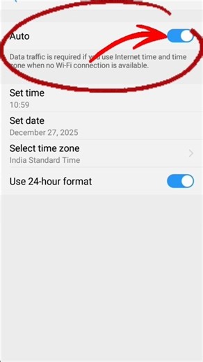 how to set date and time automatically 🕚