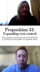 Proposition 33 would give local jurisdictions in #California vastly more power to regulate rents, allowing them to put price caps on homes and situations where they currently cannot. Susie Shannon, a spokesperson for the Yes on 33 campaign, and Nathan Click, a spokesperson for the No on 33 campaign sat down with the @latimes editorial board to discuss the #proposition and the upcoming #election. Here’s what the proponents and opponents had to say. Link in bio for more information on statewide ba
