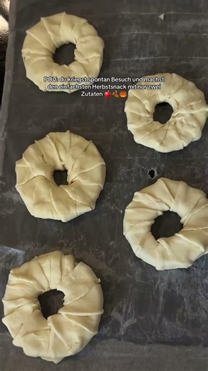 #apfelringe #blätterteig #herbstrezepte #snackideen #schnellundeinfach