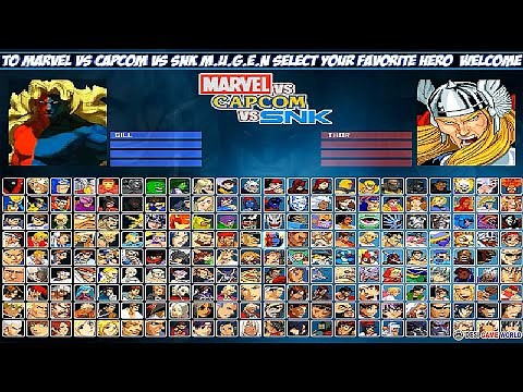 MARVEL VS CAPCOM VS SNK MUGEN 2020