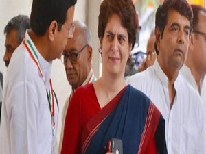 Priyanka Gandhi's frowning picture goes viral, know all about it | ABP Live