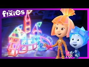 The Construction Set - The Fixies | Nolik and Simka are excited to play in the castle!