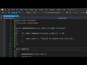 How to Delete a File Using C++