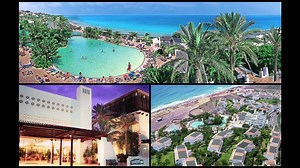 On the seafront between Jandía and Bahía de Esquinzo, 8 km from the town of Jandia, towards the south of the heavenly island of Fuerteventura, and only 80 km from Puerto del Rosario airport. 512 spacious and light rooms distributed over three floors are to be found in an environment of great scenic beauty of a welcoming nature. The fully-equipped and spacious indoor and outdoor facilities of the Jandía Princess complex, with six fresh water pools, 6 tennis courts in the hotel grounds, restaurant