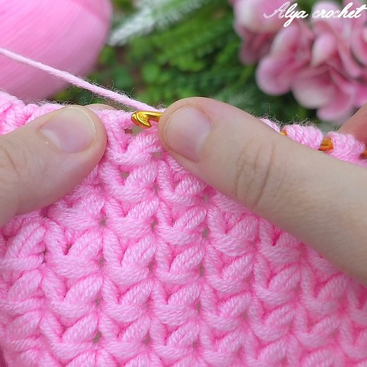 Tunisian crochet model #crochet | Alya crochet