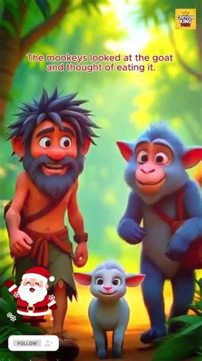 Funny Monkey Moments 🐒😂 | Cute Cartoon Short #monkeycartoon #kidscartoon