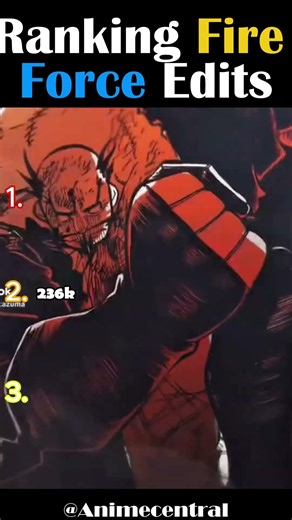 Ranking Fire Force Edits 🔥#shorts #anime