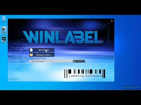 Instalação do editor de etiquetas WinLabel, criação de etiquetas e calibração do equipamento.