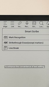 Did you know you can also use Smart Scribe in Text Notes? With it, you can quickly select text, erase by simply scribbling, and even add a line break just by drawing a quick vertical bar. Super handy, super fast. Want to explore more powerful note-taking features? Check them out at shop.boox.com. #Notetaking #boox #digitalnotebook #notes #handwriting | BOOX